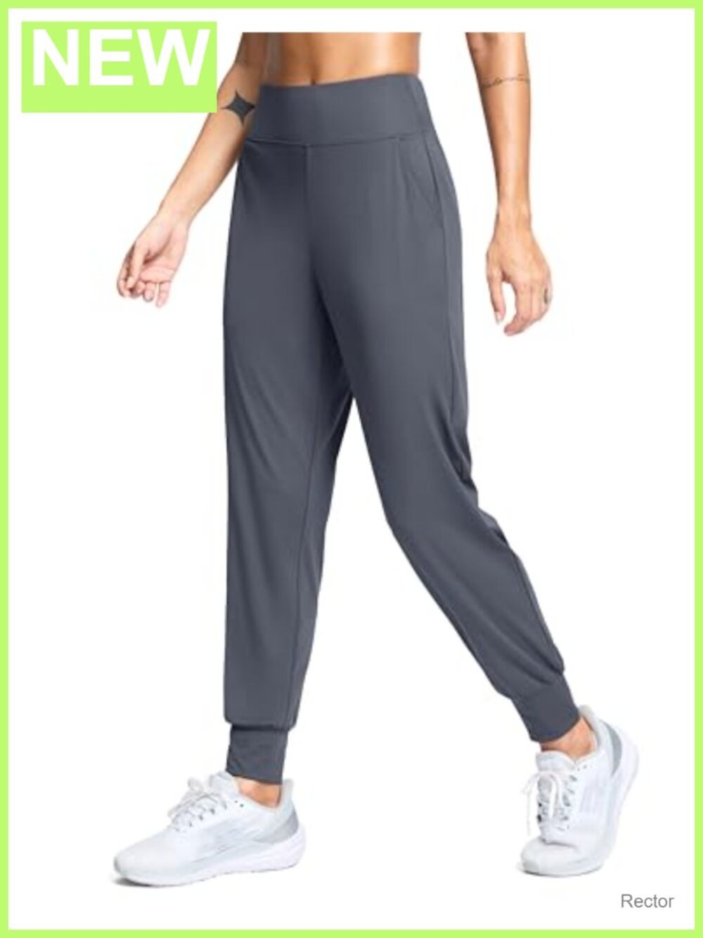 Women's High Waisted Joggers with Pockets Tapered Athletic Track Pants
